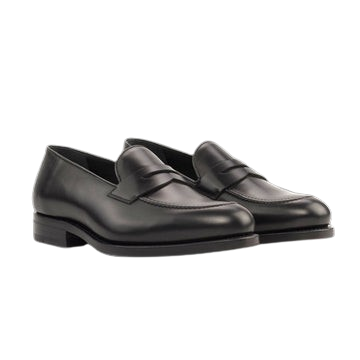 LaMilago Shoe Black Box Calf Loafer