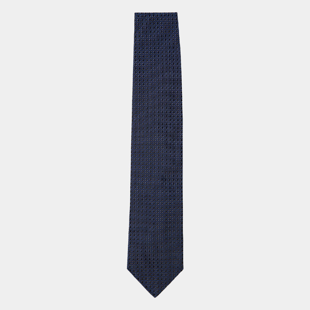 Navy Micro Prints Tie