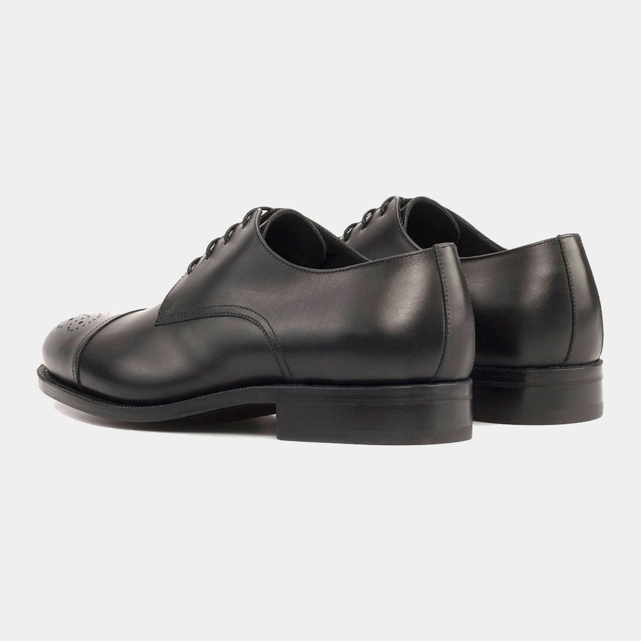 Derby Box Calf Black Shoe at Lamilago