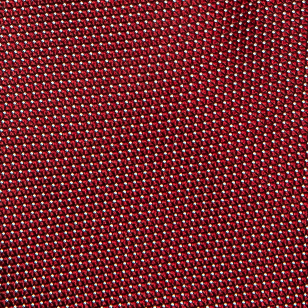 Burgundy With Fine White Micro Polka Dots Tie