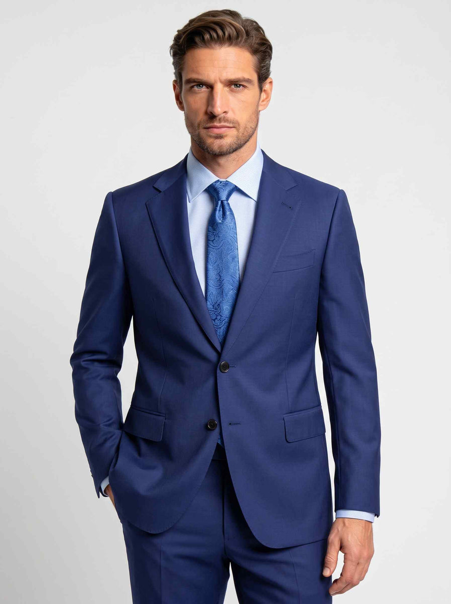 Blue Wool Suit
