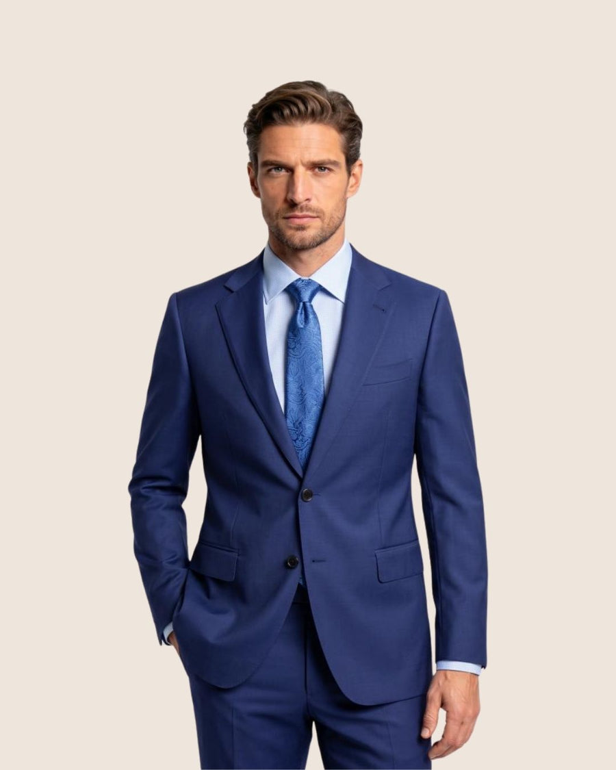 Blue Wool Suit