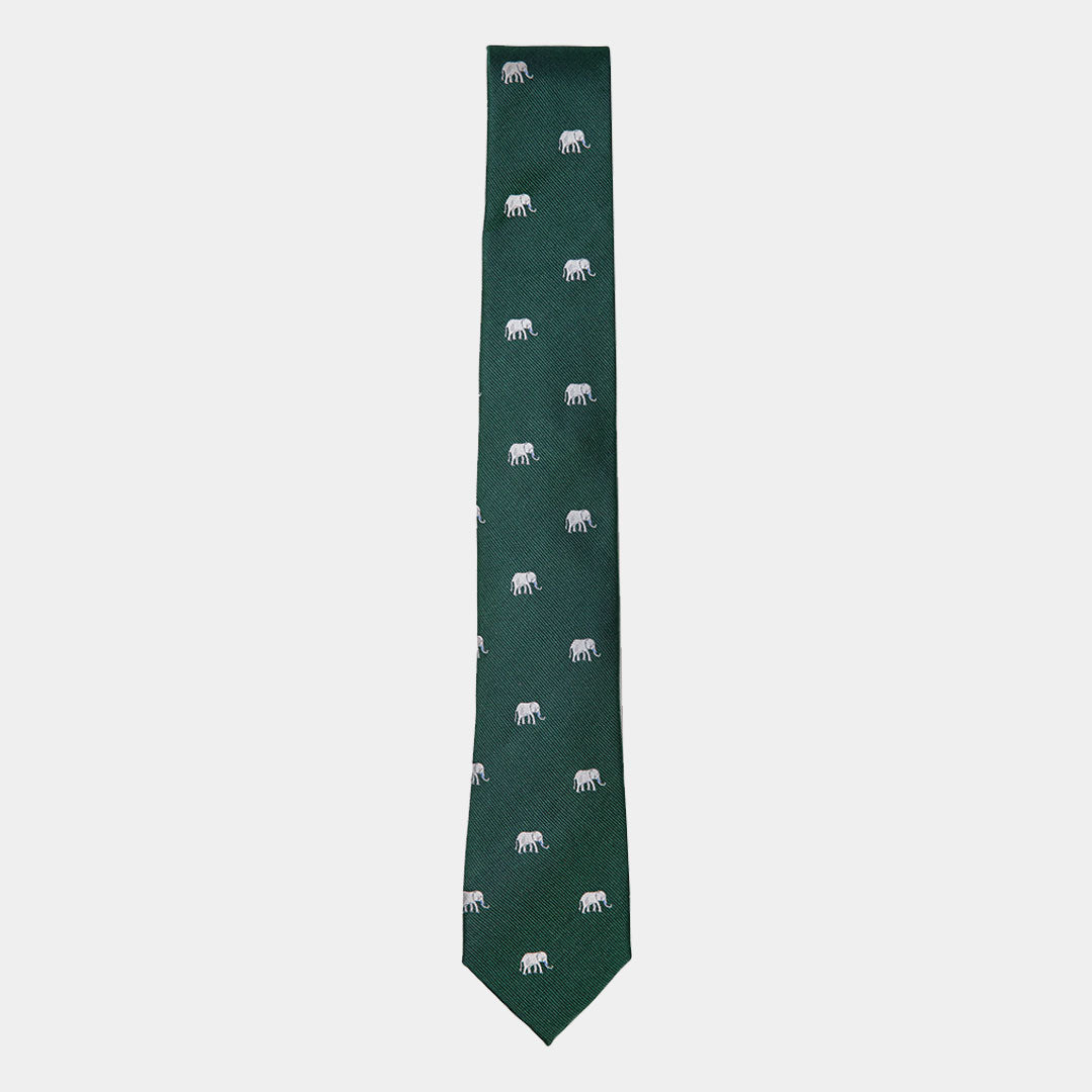Green Check Tie
