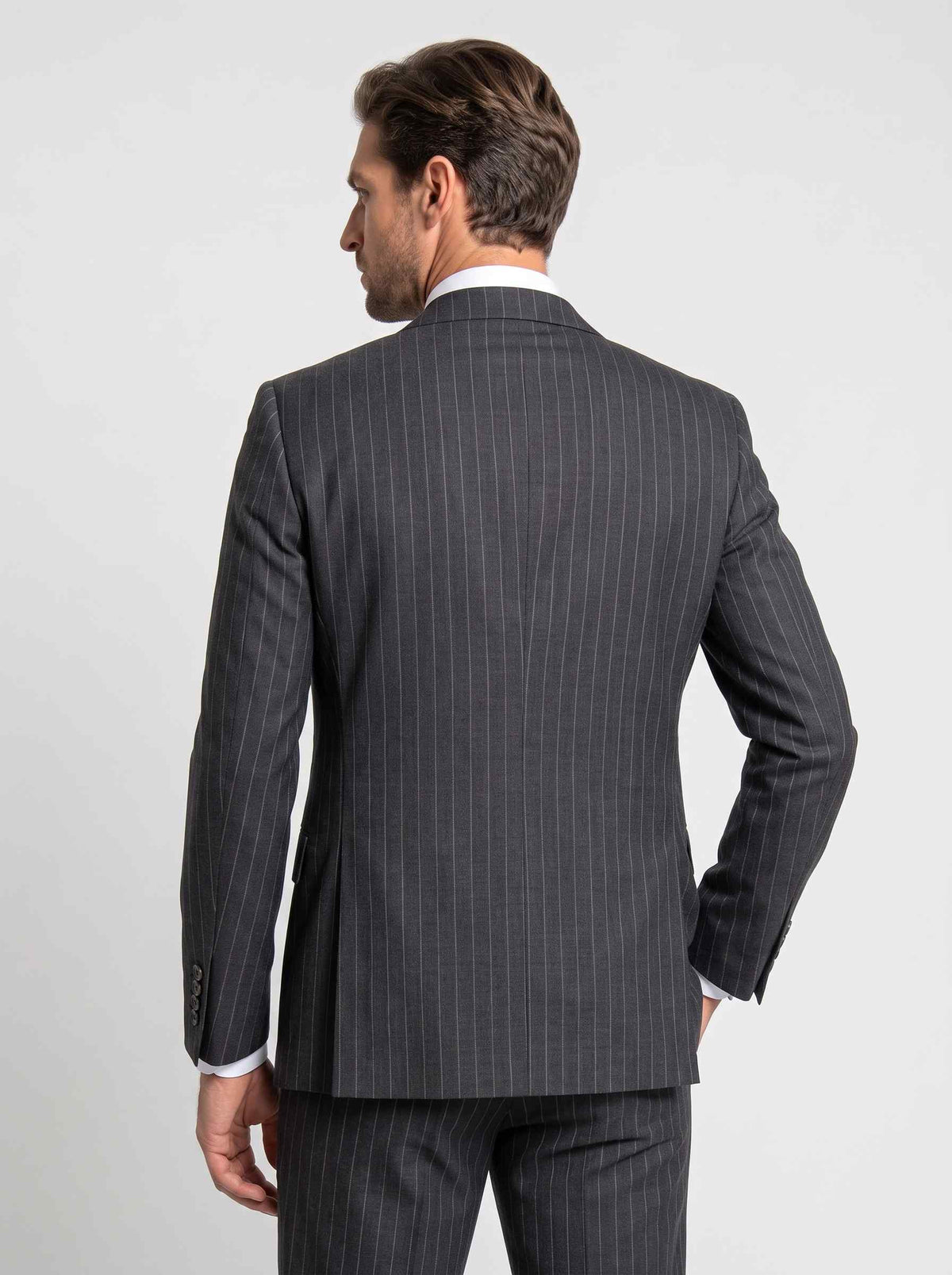 Grey Pinstripe Rundle Suit