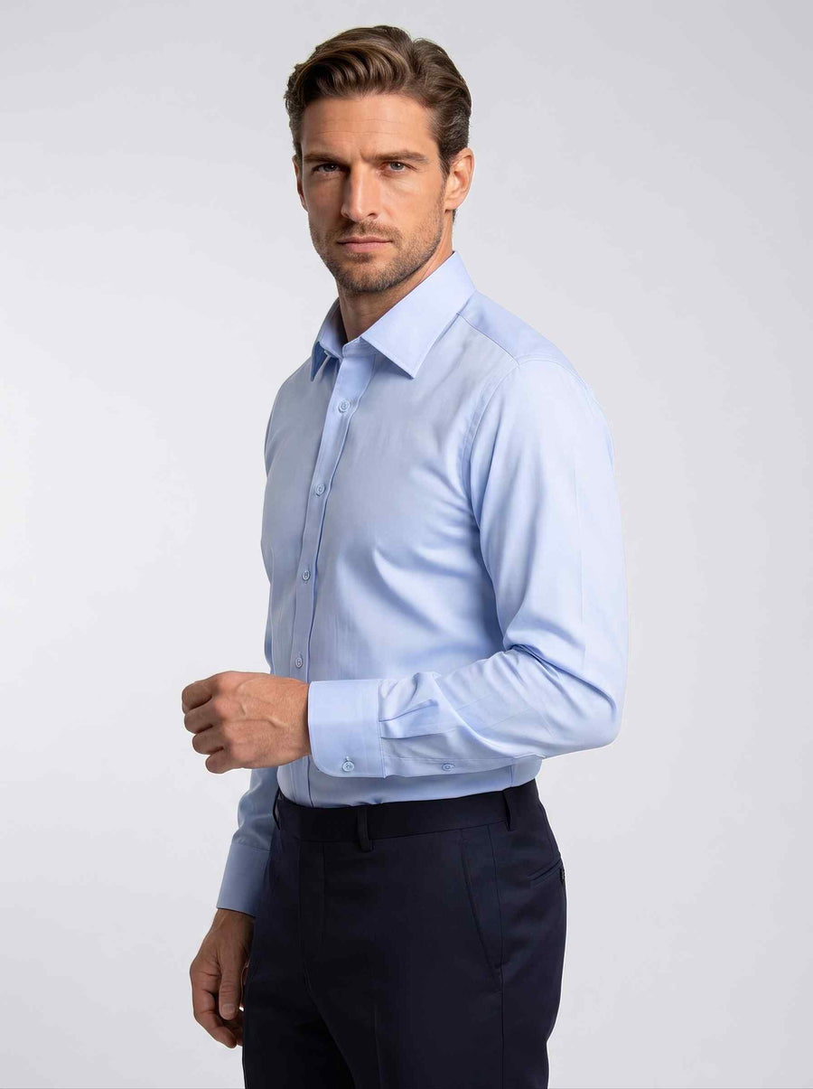 Ice Blue Business Shirt