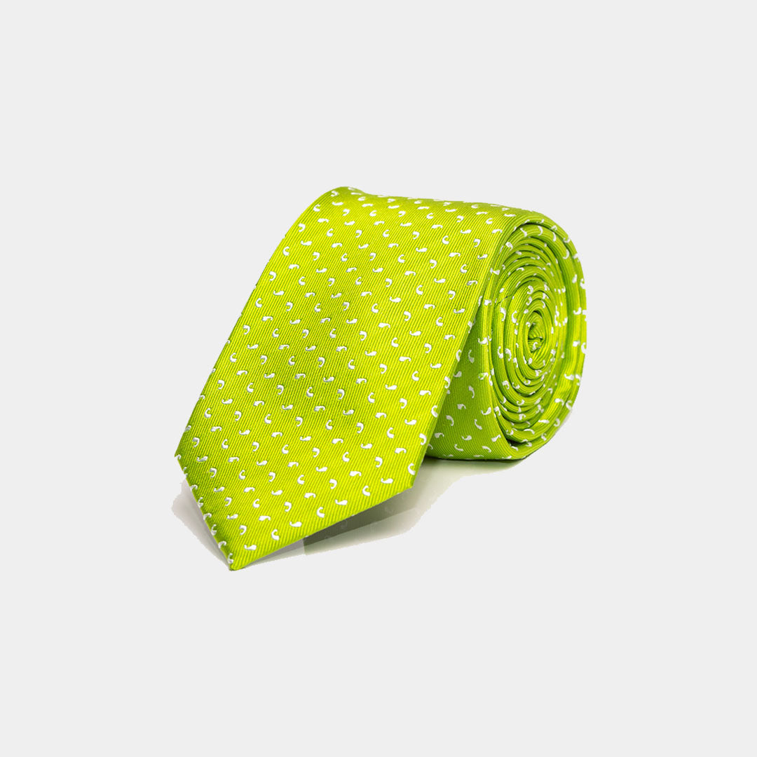 Light Green With Soft Paisley Tie