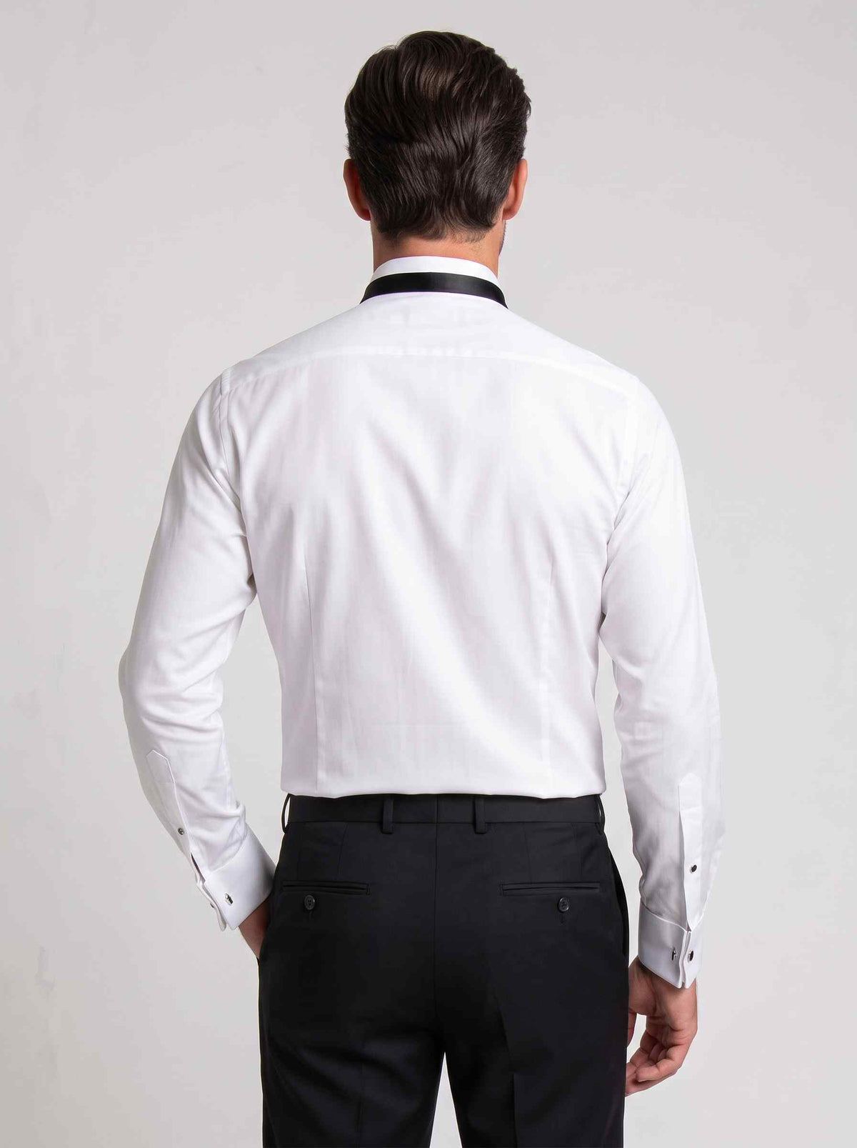 White Wing Collar Dress Shirt