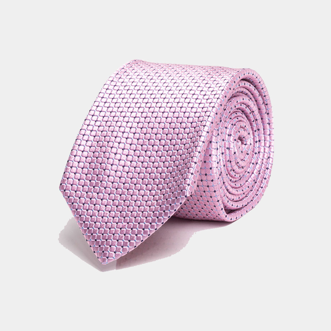 Pink Micro Prints Tie