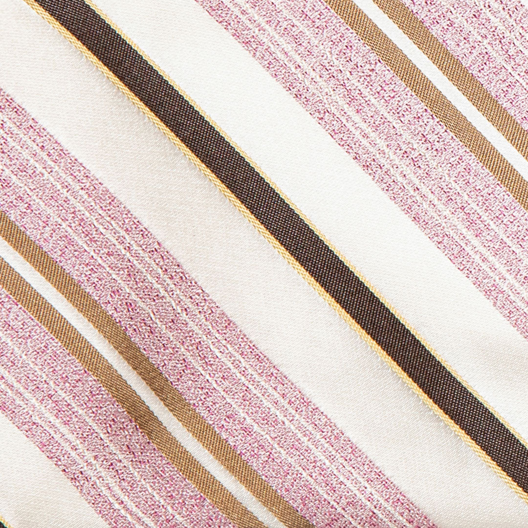 Pink And White Stripe Tie