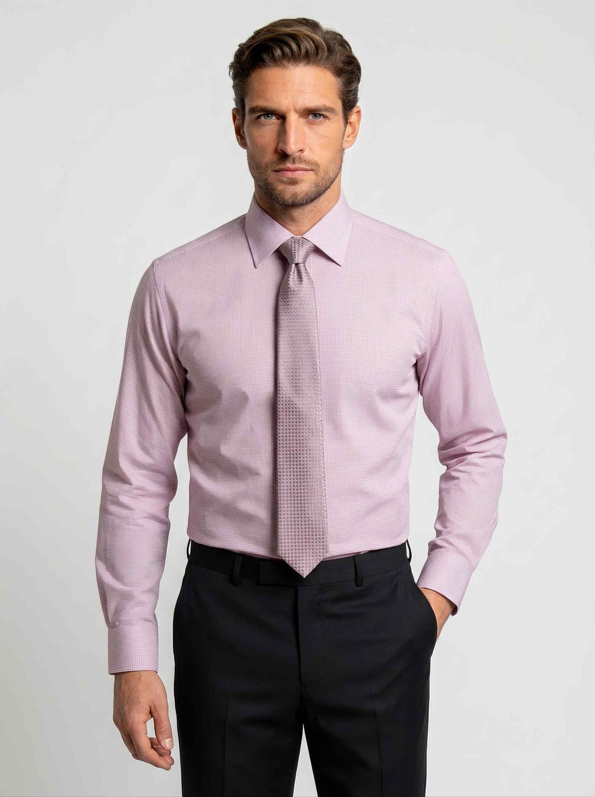 Pastel Red Check Shirt