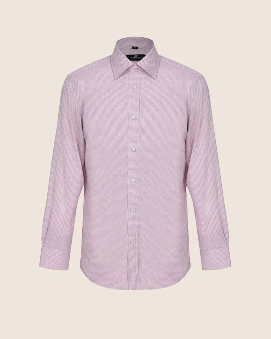 Pastel Red Check Business Shirt