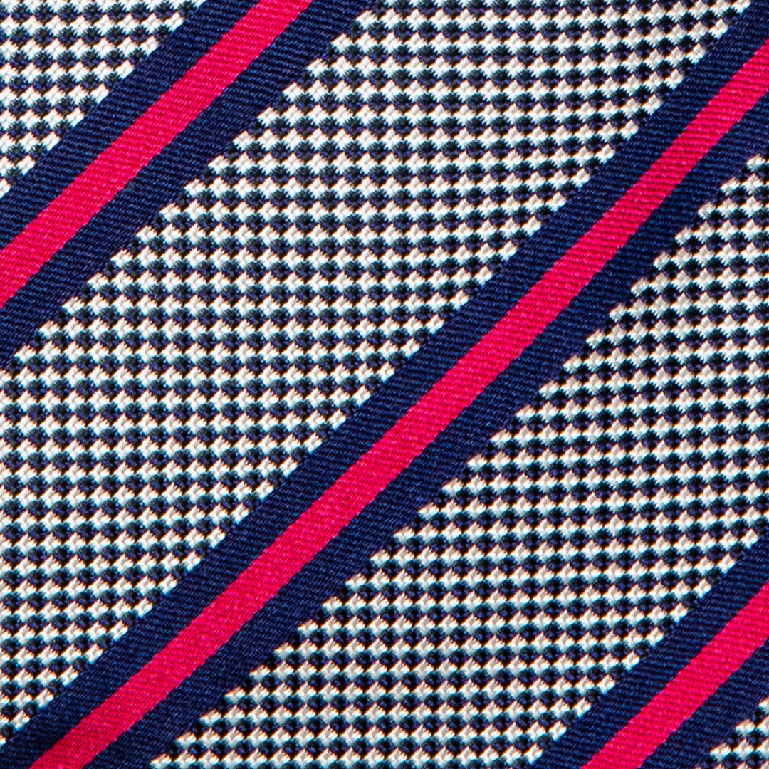 Red And Navy Stripe Tie