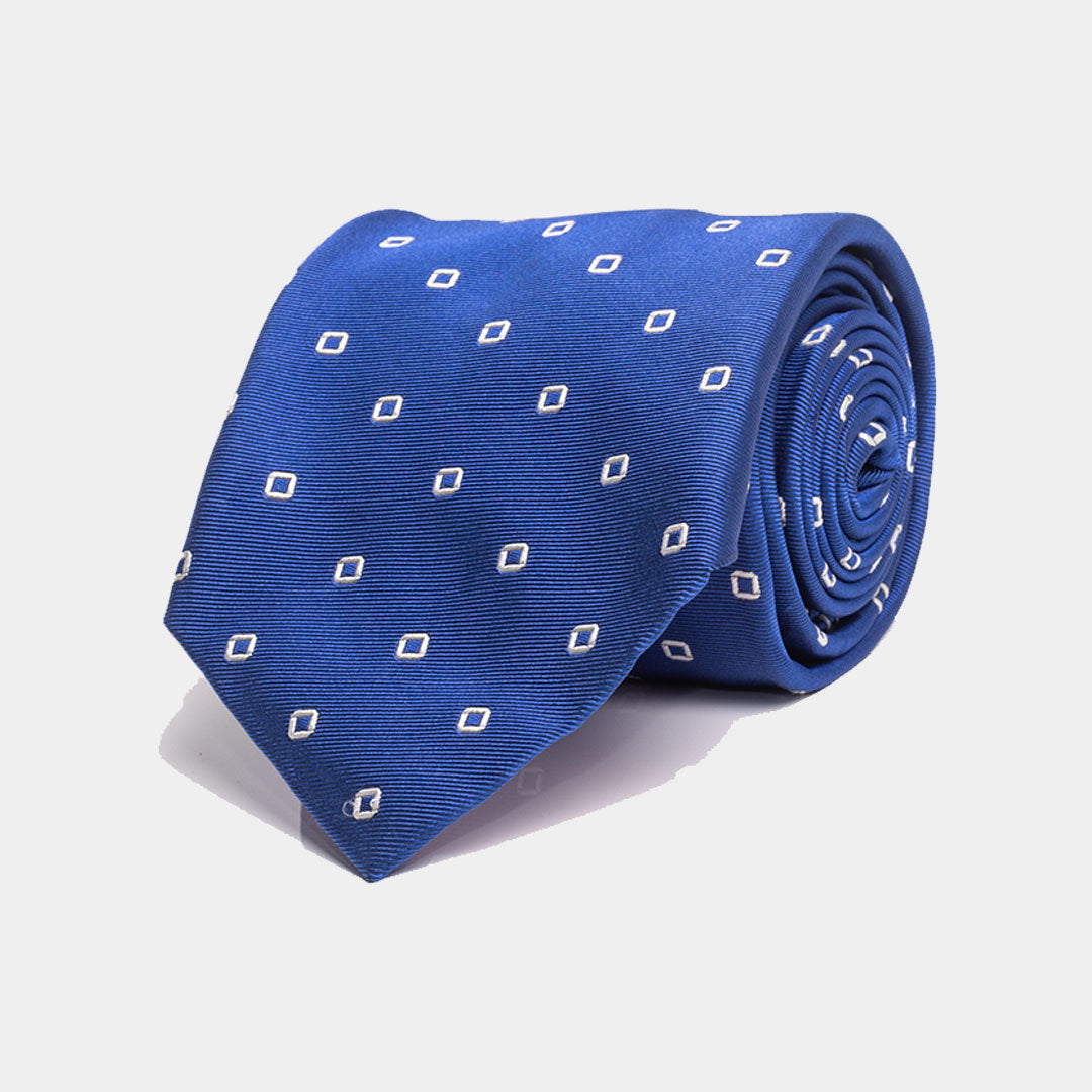 Royal Blue Micro Prints Tie