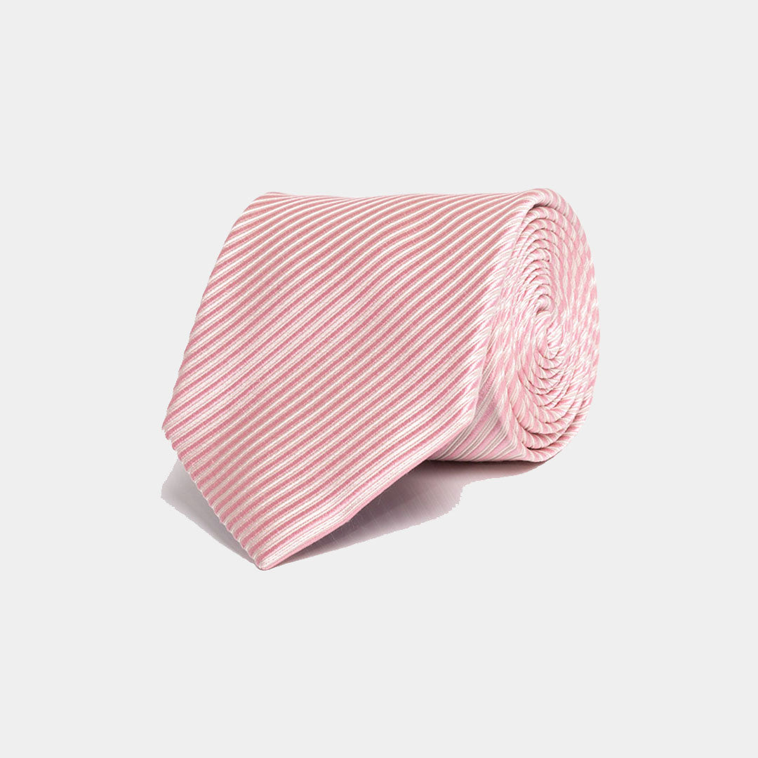 Self Stripe Pink Tie