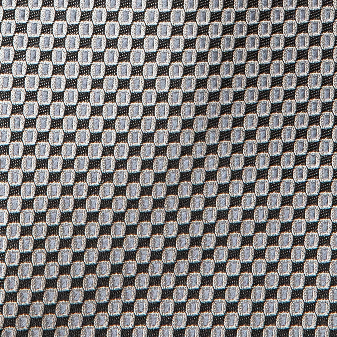 Silver Micro Prints Tie