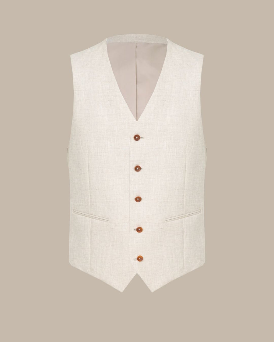Sand Linen Vest