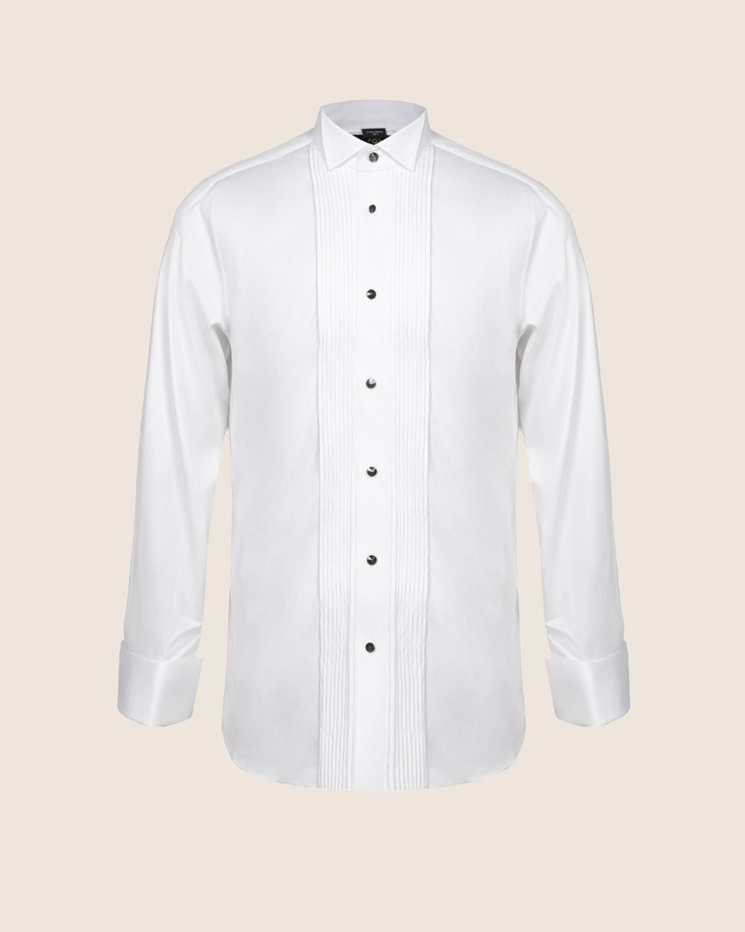 White Tuxedo Shirt Wing Collar